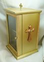 BEAUTIFUL LARGE 18 KT GOLD PAINTED WOOD TABERNACLE