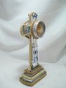 DOUBLE SIDED GLASS CROSS RELIQUARY DISPLAY