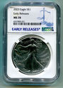 2023 AMERICAN SILVER EAGLE NGC MS70 EARLY RELEASES