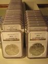 1986 - 2021 T2 AMERICAN SILVER EAGLE 37 COIN SET N