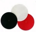 3 Pak Felt Audiophile Felt Turntable Mats Red+Whit