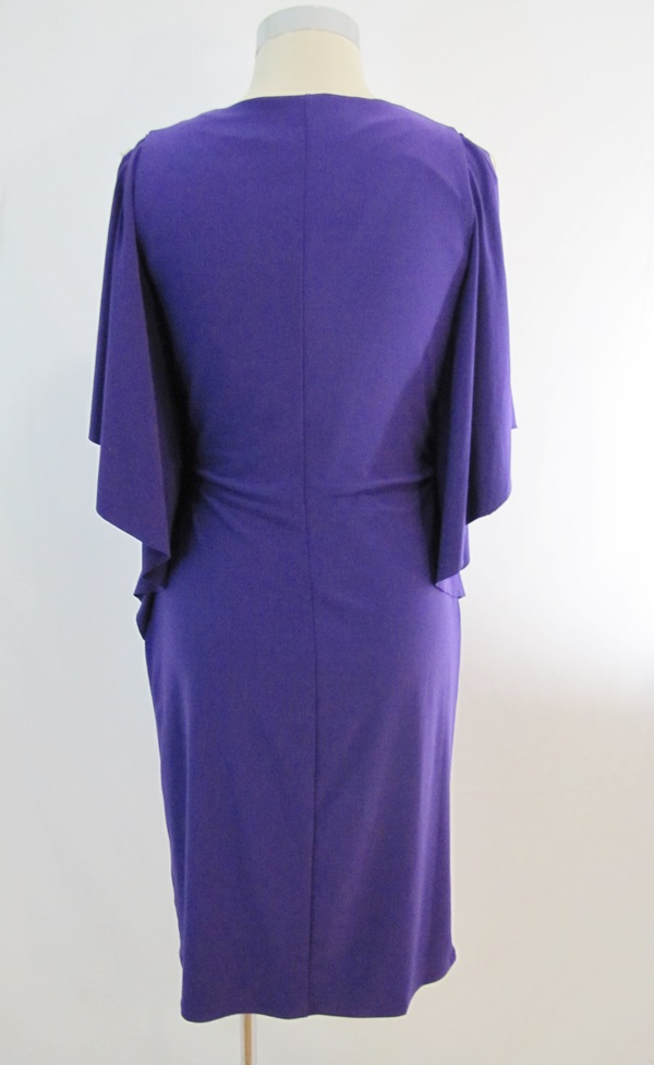 ebay: new ralph lauren vivid purple surplice v flutter sleeve