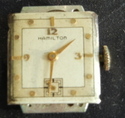 Vintage Hamilton 14kt gold Midas wristwatch 1940's