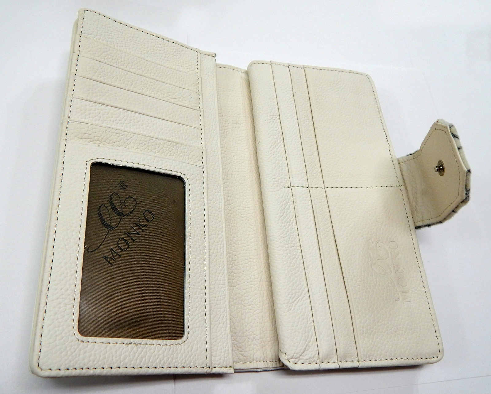 white purse wallet