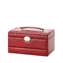 *15417V - Red Deluxe Large Lined Jewelry Case