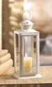 *15419V - White Colonial Rectangle Starlight Candl