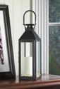 *15428V - Black Manhatten Cable 18" Pillar Candle 