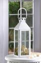 *15429V - White Manhatten Cable 18" Pillar Candle 