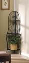 *15469V - Trellis Inspire Leaf Black Metal Corner 