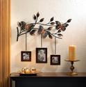 *15473V - Butterfly Metal Sculpture Photo Frame Wa