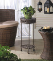 *15518V - Round Flourish Design Cast Iron Plant St