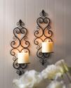 *15834V - Lovestone Scrollwork Black Metal Pillar 