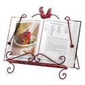 *15878V - Red Rooster Metal Frame Recipe Book Stan