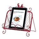 *15878V - Red Rooster Metal Frame Recipe Book Stan