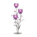*15950V - Fuchsia Flower Blooms 3 Cups Metal Votiv