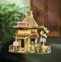 *15970V - Tiki Hut Wood Birdhouse