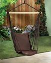 *15978V - Espresso Cotton Padded Swing Chair