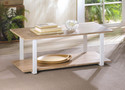 *16090V - Contemporary White Wood Cottage Coffee T