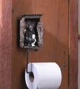 *16198V - Bear Outhouse Toilet Paper Roll Holder W