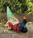 *16214V - Lazy Gnome Solar Light Up Statue Garden 