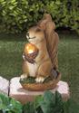 *16219V - Squirrel w/Acorn Light Up Solar Statue G