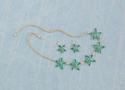 *16232V - Green Starfish Earring & Necklace Jewelr