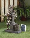 *16357V - Boy & Girl Teamwork Water Pump Solar Wat