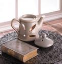 *16676V - Ceramic Teapot Tea Light Oil Warmer