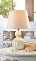 *16958V - Charlotte Ivory Ceramic 13-1/4" Table La