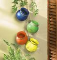 *16997V - Fiesta Dangling Terra Cotta Mini Pots w/