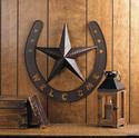 *16999V - Western Star Horseshoe Welcome Iron Plaq