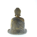 *17005V - Sitting Buddha Statue Metallic Bronze Co