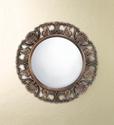 *17056V - Heirloom Brown Antique Round Hanging Wal