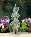 *17172V - Stacked Gray Ceramic Happy Gnome Trio St