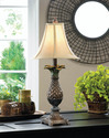 *17183V - Pineapple Shaped Brown Resin Base Table 