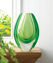 *17383V - Emerald Green Art Glass Accent Vase