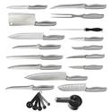 *17485V - 34-Piece Steel Handles Cutlery Knife Set