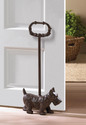 *17507V - Cast Iron Terrier Doggy Door Stopper Wit