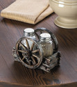 *17548V - Wagon Wheel Western Style Salt & Pepper 