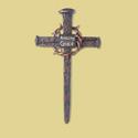 *17551V - Crown Of Thorns Amazing Grace Nail Cross