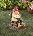 *17750V - Rocking Chair Gnome Garden Statue Yard A