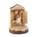 *17755V - Bunny Treehouse Bird Feeder Hanging Wall