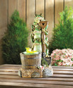 *17855V - Solar Power Light-Up Rotating Frog Garde