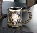 *17867V - Bull Head Skull Stainless Steel Drinking