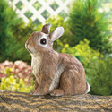 *17885V - Brown Sitting Bunny Rabbit Garden Statue