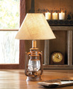 *17904V - Vintage Camping Lantern Iron Base Table 