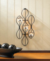 *17963V - Propel Black Iron Candle Holder Tea Ligh
