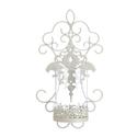 *17967V - Romantic Lace White Iron Pillar Candles 