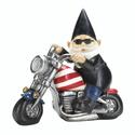 *18054V - Biker Gnome Solar LED Headlight Garden S