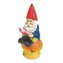 *18055V - Bookworm Gnome Garden Statue 9 1/2" Sola